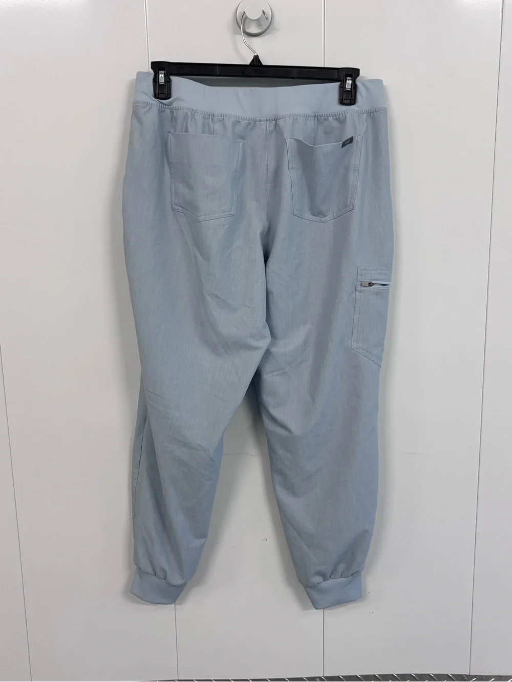 FIGS Zamora Jogger Scrub Pants Womens XL Blue Heathered Medical Nursing Uniform